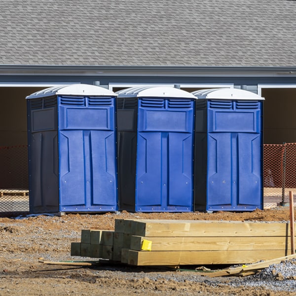 is there a specific order in which to place multiple porta potties in Pine Lawn